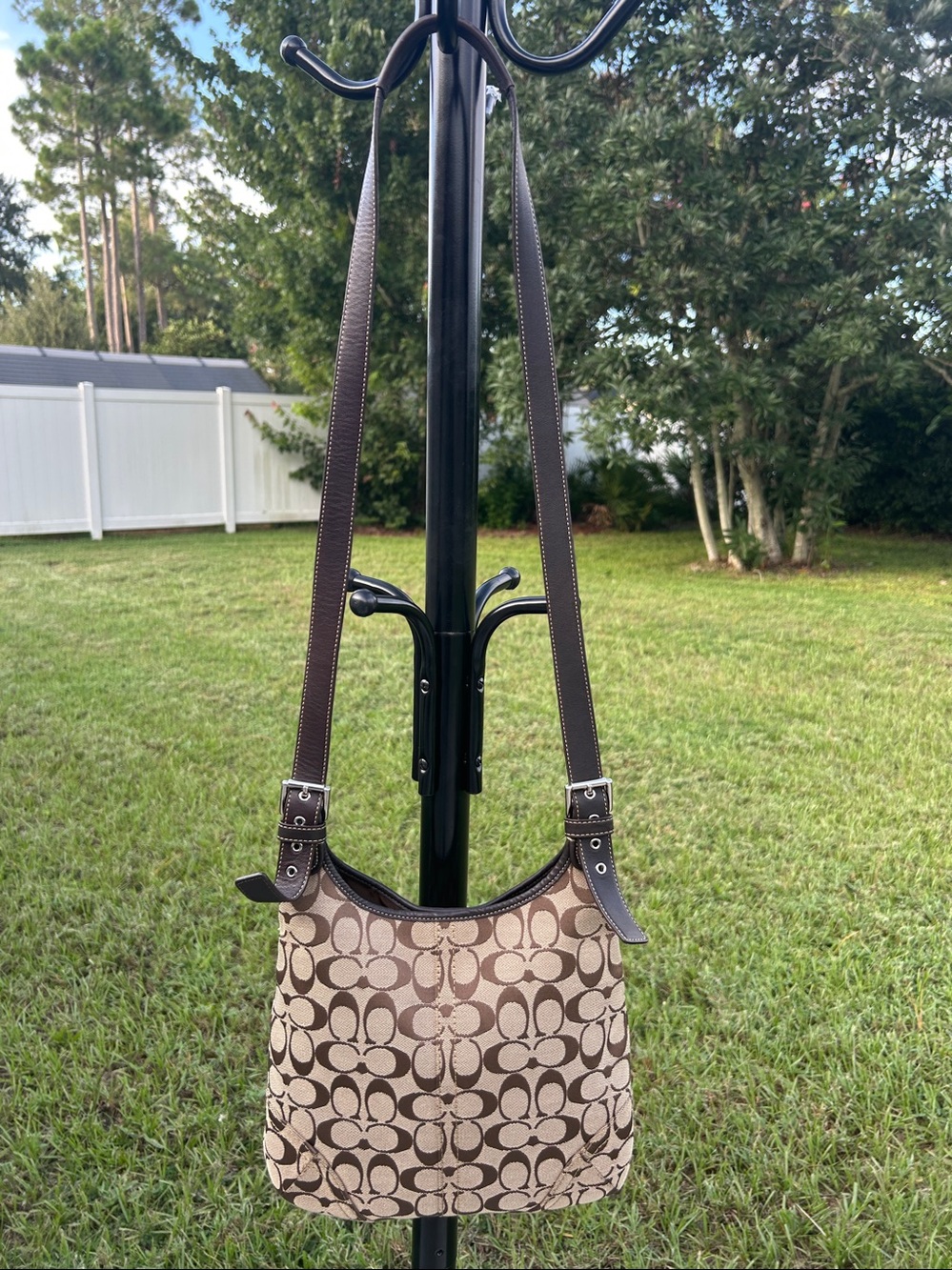 Coach signature hobo and shoulder bag
